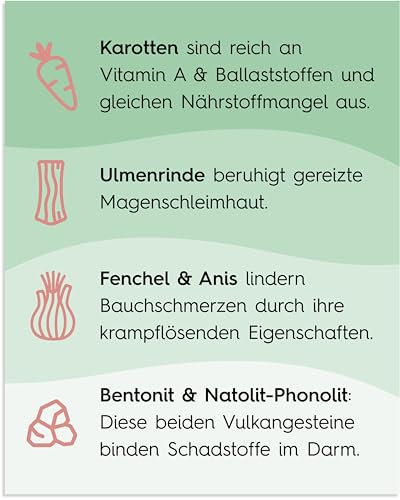 Lucky Pets Gras- & Kotfresser Tabletten Hund – 100 % pflanzlich und magenschonend – Mit Ulmenrinde und Heilerde – Gras und Kotfresser Drops Hund gegen Fressverhalten bei Nährstoffmangel