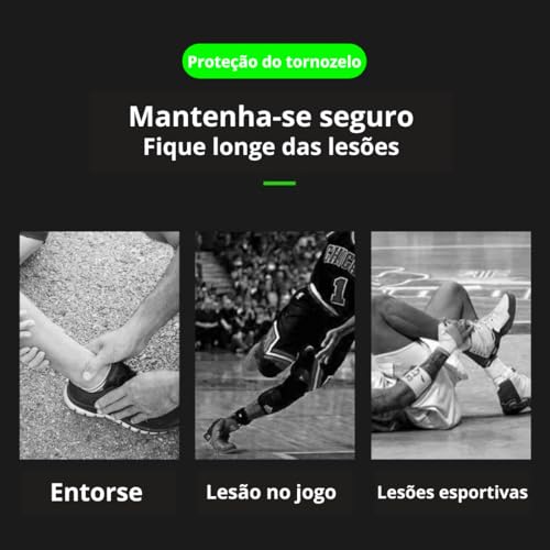 Tornozeleira De Compressão Anti-Derrapante Ortopédica Ajustável