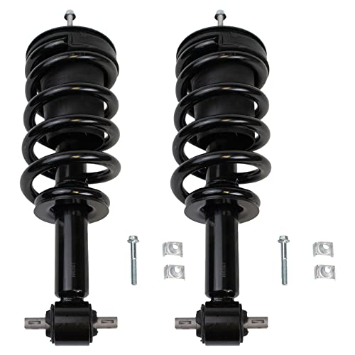 Image of TRQ Front Loaded Shock Strut Spring Assembly LH Driver RH Passenger Side Pair 2pc Set for Chevy GMC Suburban Tahoe Yukon Z95 MagneRide MRC