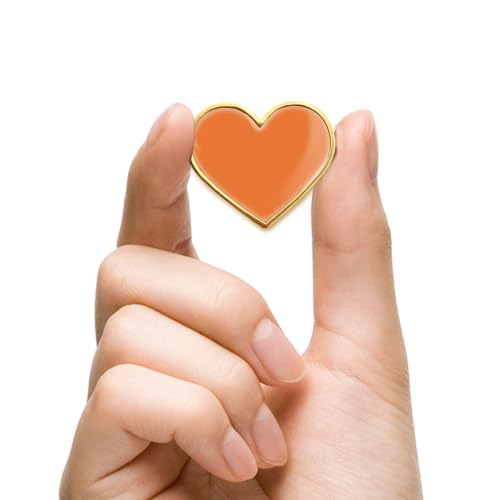Image of 12 /25 /50 /100Pcs Multicolor Heart Love Lapel Pins Bulk - Metal Heart Health Brooch Badge For Men Women Clothes Bags Hats