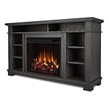 Belford 56' Electric Fireplace TV Stand in Grey by Real Flame
