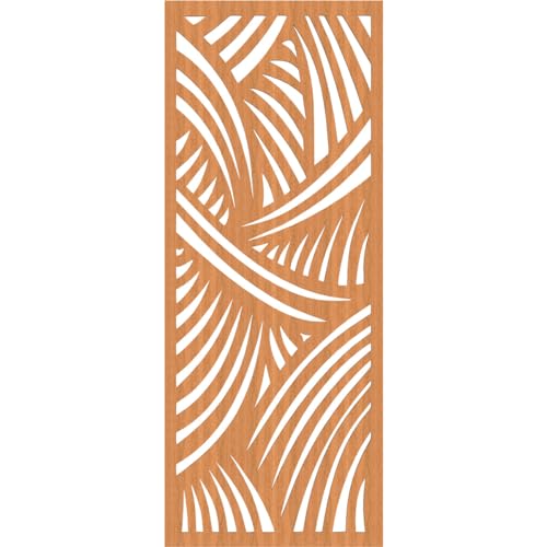 Image of 21 3 /8 inchW x 54 3 /8 inchH x 1 /4 inchT Chester Decorative Fretwork Wood Wall Panels, Cherry