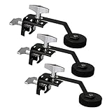 3 Pack Drum Damper Mute Silencer Clamp-on Tone Control Muffler for Vintage & Modern Snares Tom Acces