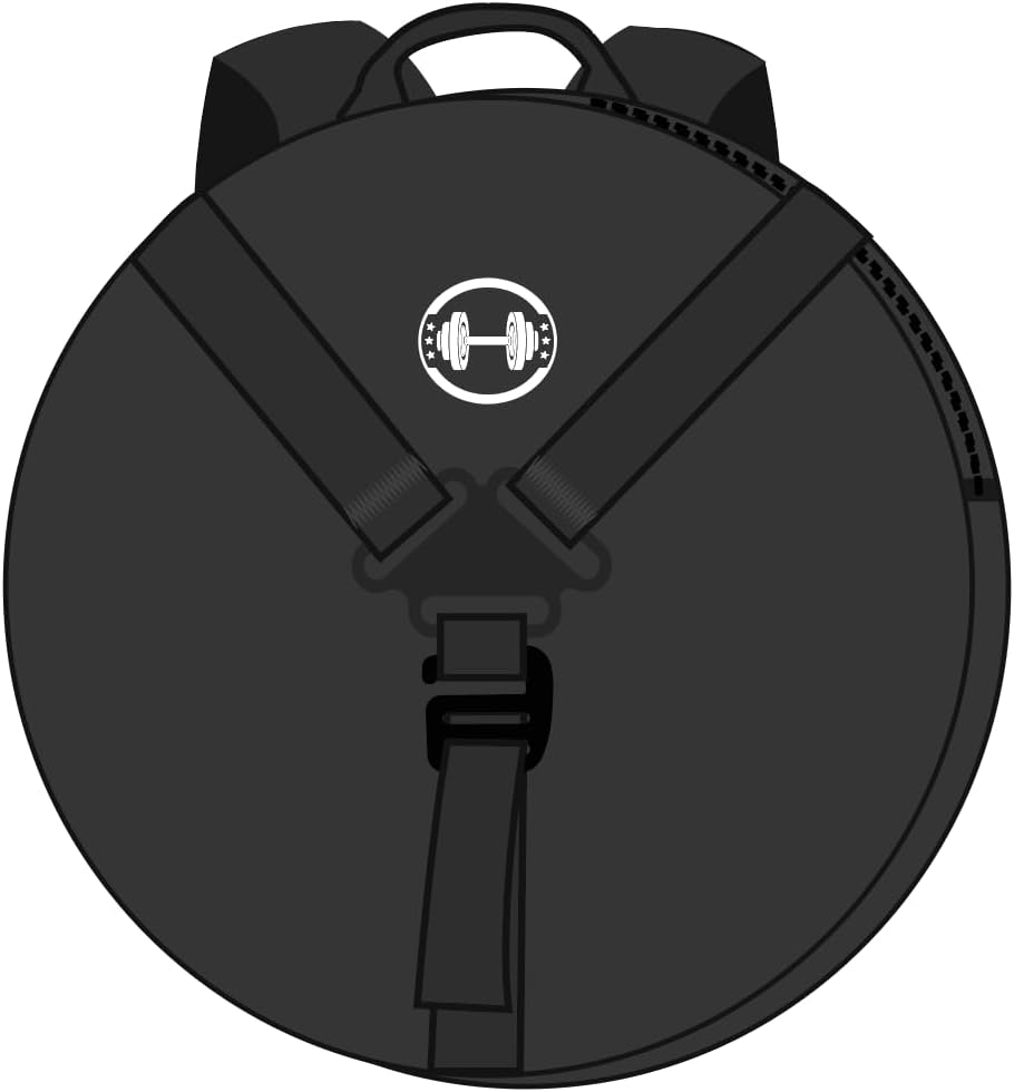 Weighted Training Backpack for Fitness, Padded Straps, Weight Plate Compatible, Front Back Design, for Home Gym Exercise, Squats, Pushups, Calf Raises