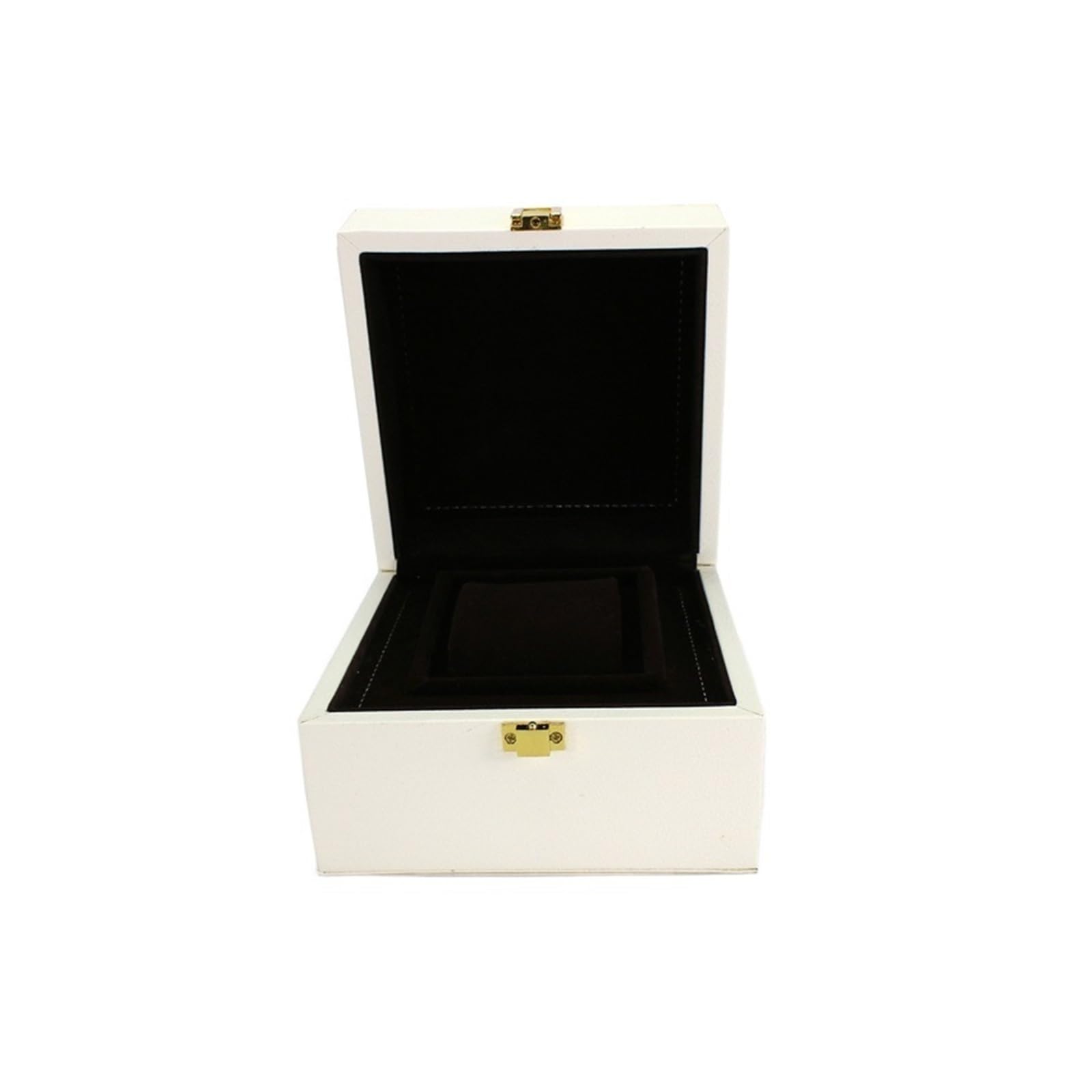 OZBMA Jewelry Box PU Leather Packing Wooden Watch Storage (D Light Grey)