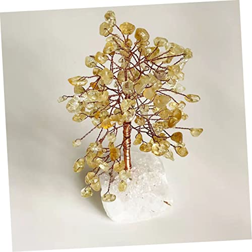 Arbre à argent en cristal et bonsaï en pierre pour déco de table - 6