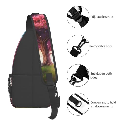 Bolso cruzado pequeño tipo sling para senderismo en negro miniatura 5