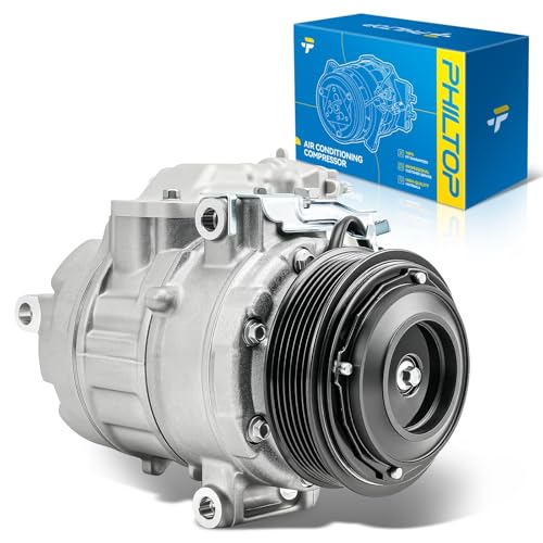 Image of PHILTOP NEW Air Conditioner AC Compressor w /Clutch for Explorer 2013-2019 3.5T /3.5L,2013-2019 Flex,2013-2017 Taurus 3.5T /3.5L,2018-2019 Taurus,13-19 Police Interceptor Sedan,14-19 Interceptor Utility