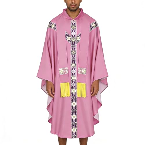 Costume de clergé brodé pour homme idéal pour carnaval et mascarade
