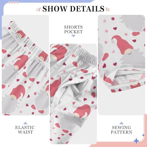 Sweet Gnomes Boys Long Pants Soft Trousers Elastic Waist Kids Lounge Bottoms with Pockets S-XL4