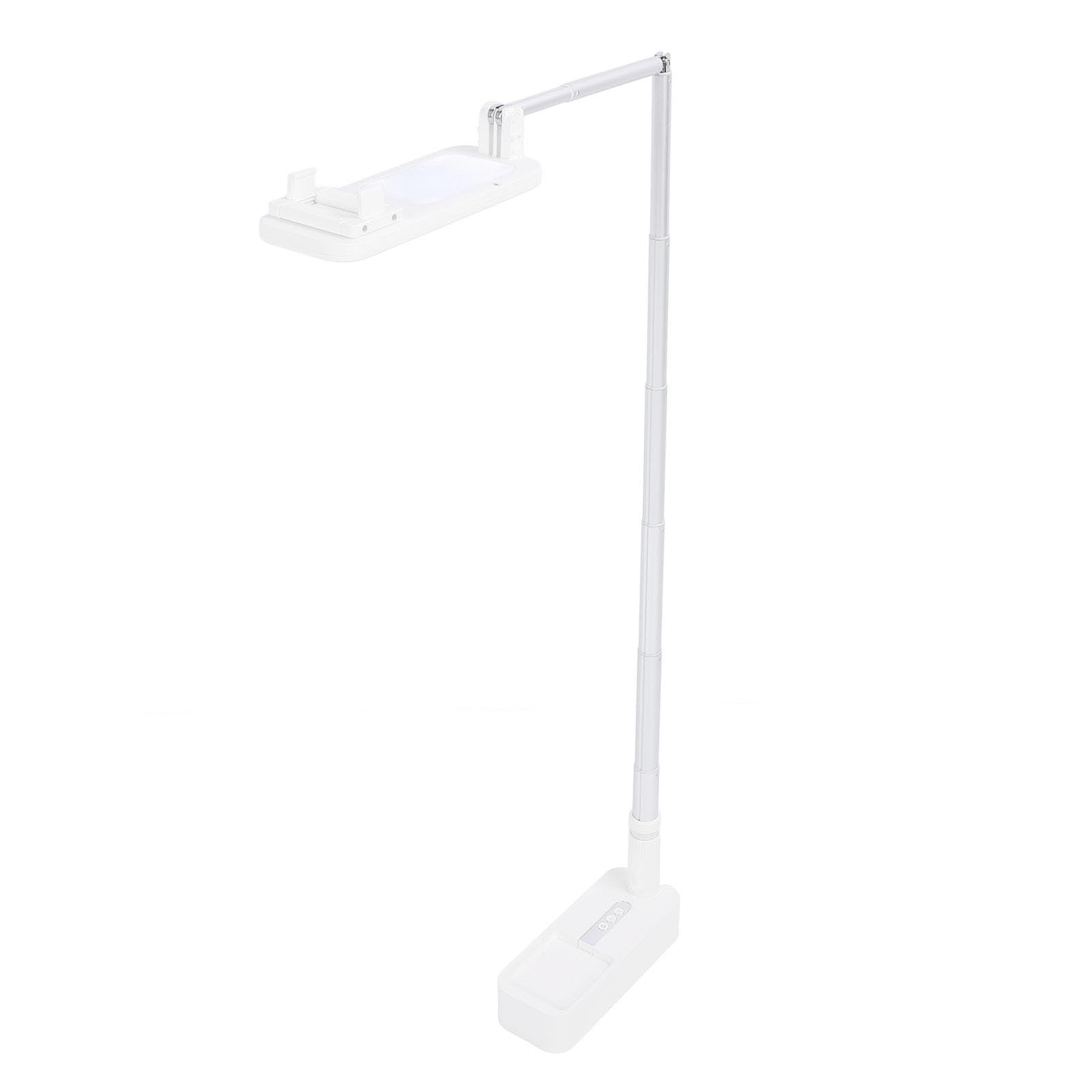 Soporte Selfie Extensible con Control Remoto Inalámbrico Rotación de 360 ​​Grados para Transmisión en Vivo y Fotografía, Aleación de Aluminio, Blanco, 1 Unidad