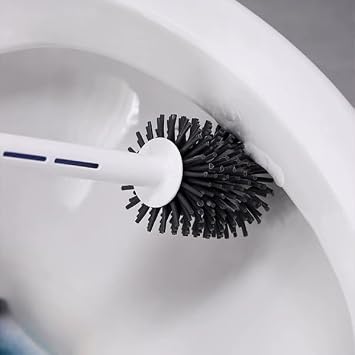 فرشاة مرحاض سيليكون مع حجرة منظف شيرميك، Chrmk1848