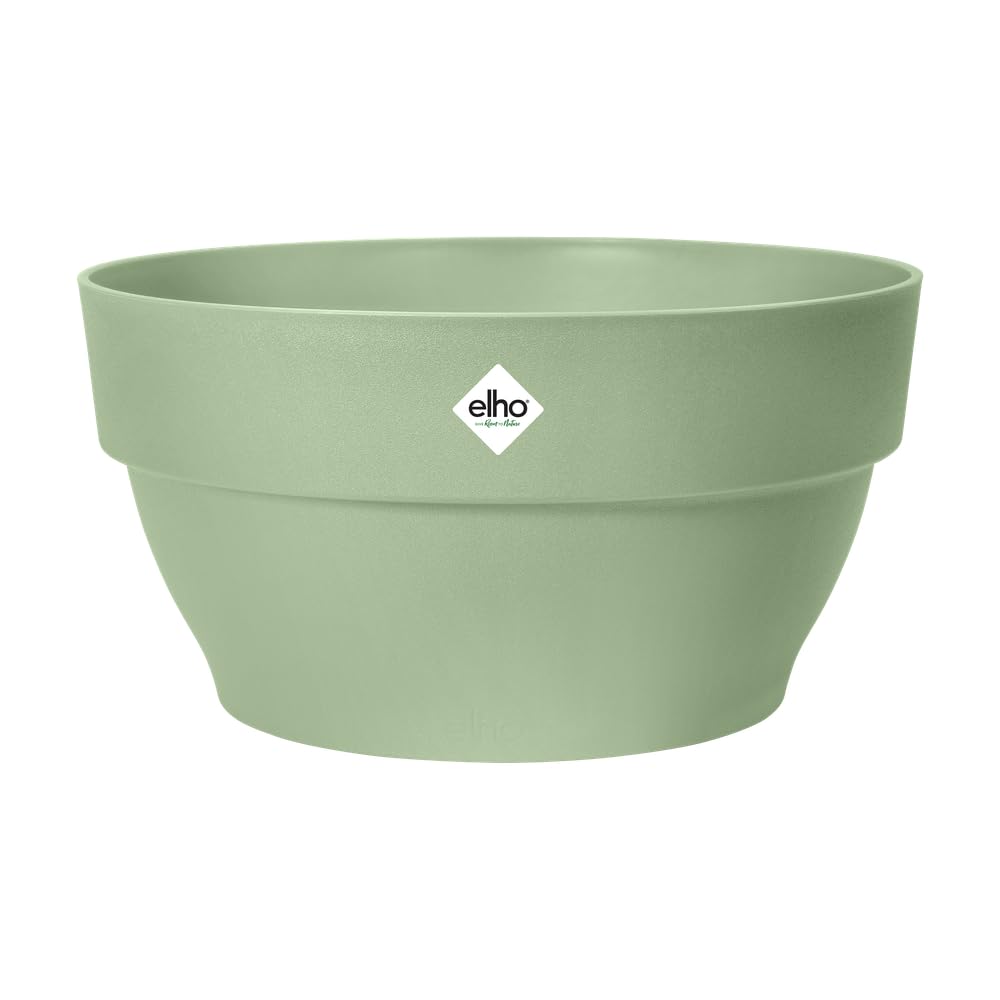 elho Vibia Campana Bowl 34 - Flower Pot for Outdoor - Γ 33.9 x H 17.4 cm - Green/Pistachio Green