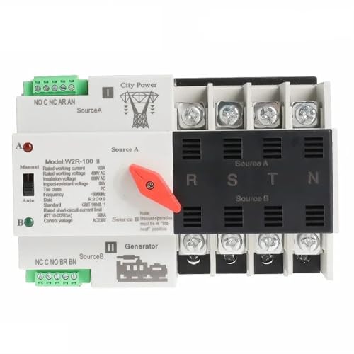 Commutateur de transfert automatique 4P W2R-4P-110V pour sécuriser le réseau