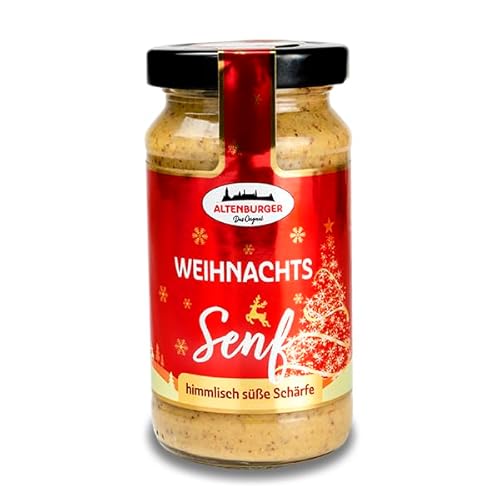 Altenburger Original Weihnachtssenf, 200ml im Glas, Senf mit himmlisch süßer Schärfe, glutenfrei und vegan