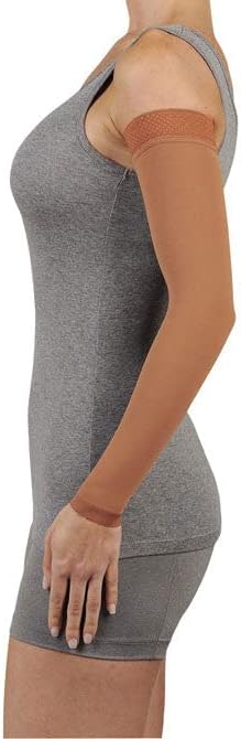 Juzo Soft 2002, Compression Armsleeve with Silicone Top Band, 30-40 mmHg , Regular, 1 (I), Beige