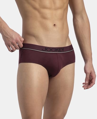 Image of Jockey 8037 Men's Super Combed Cotton Solid Brief with Ultrasoft Waistband