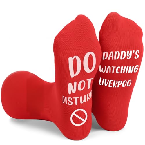 2PCS Dad Gifts for Funny Socks Football Gifts for Boys Christmas Gift's do Not Disturb Daddy's Mens Stocking Fillers Birthday Friends and Brothers Father's Day Soccer Game Personalised
