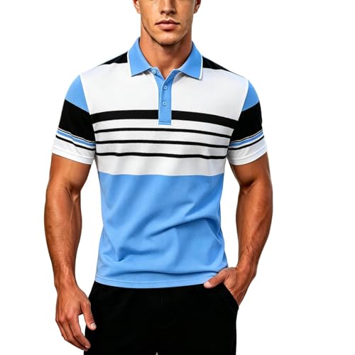Polo à manches courtes homme grande taille résolvant le manque de confort en été