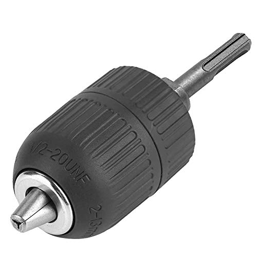 Mesee 2–13mm Bohrfutter Spannfutter Adapter, Kunststoff Schnellspannbohrfutter 1/2-20UNF Konverter mit SDS Plus -Adapter für Schlagschrauberumbau