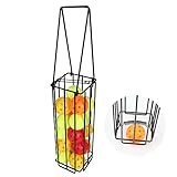 Pickleball Balls Picker Basket, Balls Collector for Pickleball or Tennis, Pickup Retriever with Handle for Easy Pickup, Carrying and Storage, Hold Up 16 Pickleball Balls