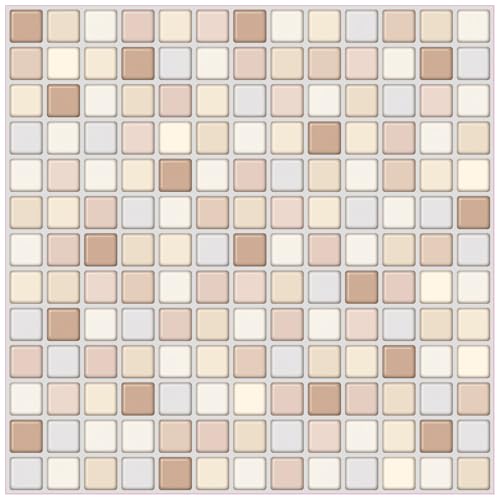 Gexuamz Azulejos Adhesivos 3D Impermeables para Cocina y Baño - Mosaico Rosa Autoadhesivo - 5 Piezas 25x25 cm - Revestimiento de Pared Efecto Baldosa - Renovación Fácil sin Obras