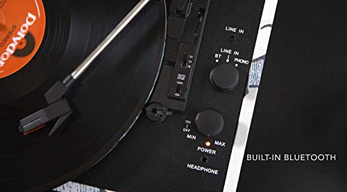 Bluetooth phonographes Belt-Drive 3 Vitesses Turntable Haut-parleurs stéréo, Vinyle à Carte SD/Clé USB et avec Radio AM/FM - Les Beatles, Paul McCartney, John Lennon, RIngo Starr, George Harrison Bluetooth phonographes Belt-Drive 3 Vitesses Turntable Haut-parleurs stéréo, Vinyle à Carte SD/Clé USB et avec Radio AM/FM – Image 4