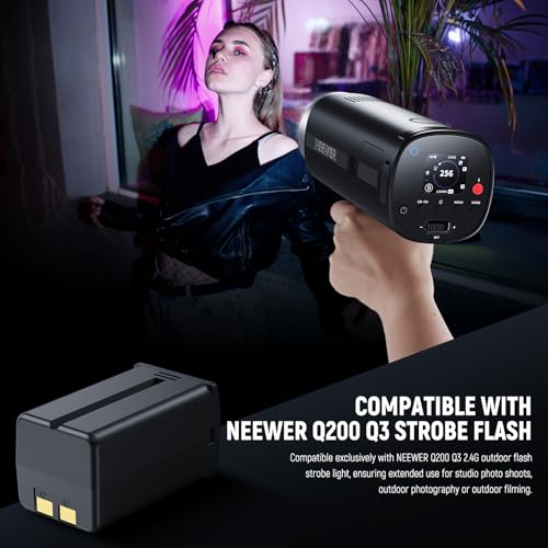 Image of NEEWER Q200 Q3 Replacement Battery, 14.8V /3200mAh Rechargeable Li ion Battery Pack Only Q200 Q3 Outdoor Flash Strobe Light for Outdoor Photography, NB-Q200