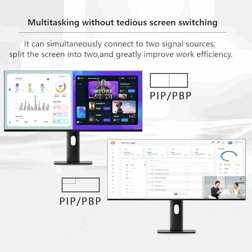 Image of 34 Inch Ultrawide Gaming Monitor, UWQHD 3440x1440 165Hz IPS Flat Screen, USB-C 65W, KVM Switch, USB Hub, HDR, FreeSync, Eye-Care Computer Monitor for Gaming, Office & Productivity