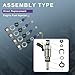 Sprwinautummer 4 Set Fuel Injectors Seals Repair Kit 06H998907A Replacement For Golf GTI Tiguan A3 A4 A5 A6 A8 Q32.0T……