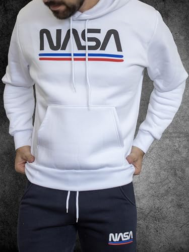 Sweat à capuche NASA molletonné avec poche frontale kangourou - 4