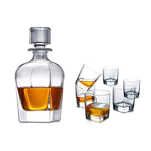Juego De Decantador De Whisky, Decanter hechos a mano, elegantemente hechas a mano y 100 bucales, escocés o whisky.