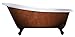 Cambridge Plumbing ST67-NH-ORB-CB Cast Bathtub 67" X 30" Faux Copper Finish on Exterior with No Faucet Drillings and Oil Rubbed Bronze Feet