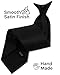 boxed-gifts Poly Solid Clip On Tie, Black