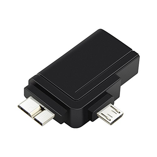 WEme 2-in-1 Micro USB 3.0 & 2.0 OTG Adapter, Micro USB Male to USB 3.0 Female A Converter for Samusung S6 Edge S4 S3 Android or Windows Smart Phones Tablets with On The Go Function WEme 2-in-1 Micro USB 3.0 & 2.0 OTG Adapter, Micro USB Male to USB 3.0 Female A Converter for Samusung S6 Edge S4 S3 Android or Windows Smart Phones Tablets with On The Go Function