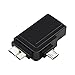 WEme 2-in-1 Micro USB 3.0 & 2.0 OTG Adapter, Micro USB Male to USB 3.0 Female A Converter for Samusung S6 Edge S4 S3 Android or Windows Smart Phones Tablets with On The Go Function