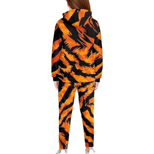 Kids Sweatsuit Youth Loose-Fit Top 2024 Trendy Comfy Casual Boys Jogging Suits Suitable for Most Occasions2