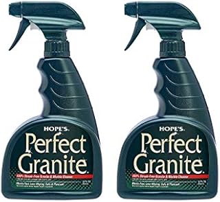 Hope’s Perfect Granite & Marble Countertop Cleaner, Stain Remover and Polish, Streak-Free, Ammonia-Free, 22 Ounce, Pack of 2