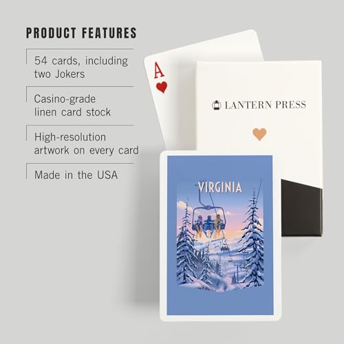 Lantern Press Baraja de 52 Cartas Poker para Adultos miniatura 3