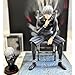 YLQANONG Kaneki Ken Figures Kirishima Toka Anime Figure Statues Interchangeable Heads Ken Kaneki Anime Action Figurine for Fans 7.28IN