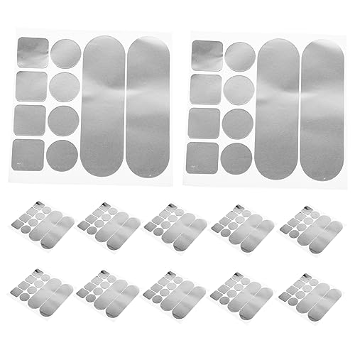 BRIGHTFUFU 12sheets Multi-use Aluminum Sticker Patch Kit for Kitchenware Repair Leakproof for Cooking Slices