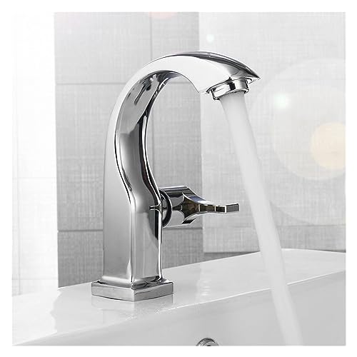 Grifo de lavabo de una sola manija para espacios compactos 4