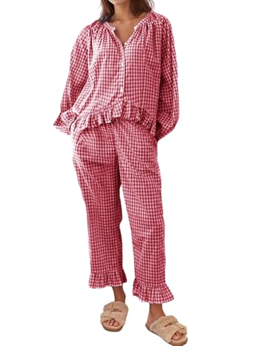 Pyjama à carreaux en coton pour des soirées cocooning élégantes