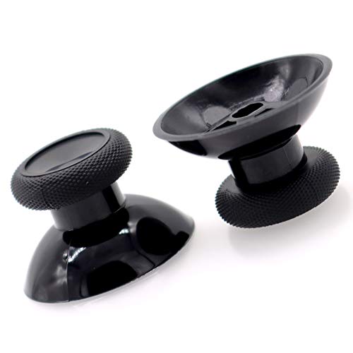 Image of Deal4GO 2-Pack OEM Thumbsticks Concave Analog Replacement for Xbox one Controller Rubber Joystick Thumb Grips (Black)