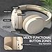YiYunTE Headphones Wireless Bluetooth Over Ear Headphones Noise Cancelling On Ear Headphones Over Head Wired Headphones with Microphone Jack Foldable Headphone Beige Headset for Gaming Gym PC Laptop YiYunTE Headphones Wireless Bluetooth Over Ear Headphones Noise Cancelling On Ear Headphones Over Head Wired Headphones with Microphone Jack Foldable Headphone Beige Headset for Gaming Gym PC Laptop