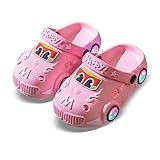 Clogs Kinder Gartenschuhe Badeschuhe Unisex Clogs Atmungsaktive Strand Leichte Sommerschuhe Komfort Rutschfeste Hausschuhe Rutschfest Sandalen DIY-Cartoon-Schuhzubehör Für Lochmuster