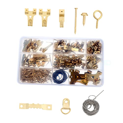 Housoutil Kit De Câbles Métalliques Facile À Installer Avec 220 Clous Anti-traces Et Muraux Pour Cadres Photo
