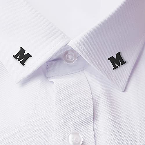 Image of HONEY BEAR Initial Alphabet Letter Lapel Pins Collar Badge Brooches for Mens /Womens Shirt Dress Decoration Black