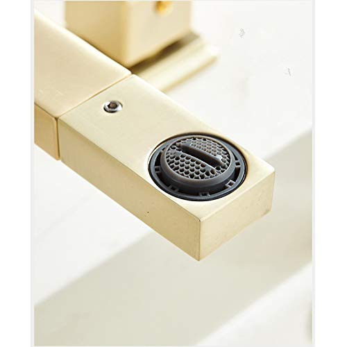 Robinet de lavabo 3 trous double poignée pour en finir avec l'eau tiède instable - 7