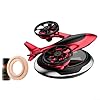 Niceminiwall Solar Car Air Freshener Aromatherapy Diffuser with Rotating Helicopter Design, Alloy Construction, Natural Essential Oils for Pleasant Fragrance, Solar Powered(Red) #2